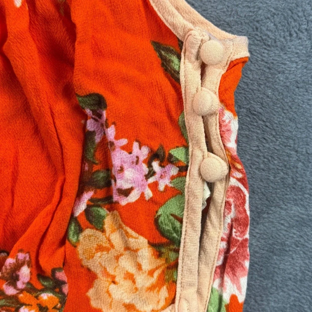 Free People XS Break Free crop tank floral‎ tropical boho